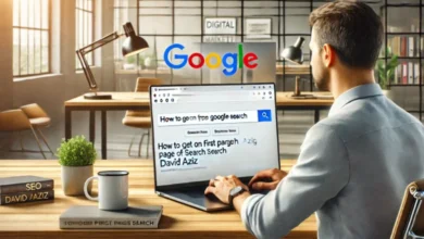 how to get on first page of google search david aziz