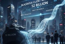 blackrock client withdrawal 52 billion