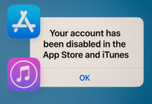 your account has been disabled in the app store and itunes