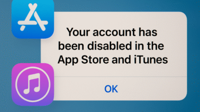 your account has been disabled in the app store and itunes